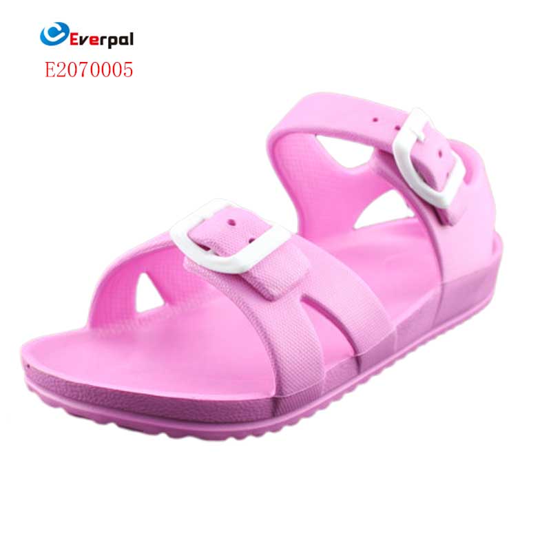 Quais são as características das sandálias Pink Eva para crianças?